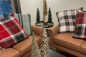 Setusvæði á The Evergreen A-Frame