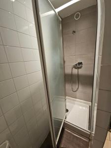 Koupelna v ubytování Hotel de la Gare