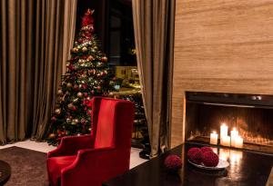 A seating area at Philippos Xenia Hotel