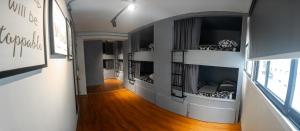 Kuchyň nebo kuchyňský kout v ubytování Hostel La Moneda