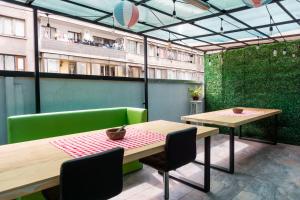 Posezení v ubytování Hostel La Moneda