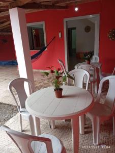 Et opholdsområde på Casa de Praia Figueiredo