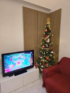 A television and/or entertainment centre at Antonella home b&b