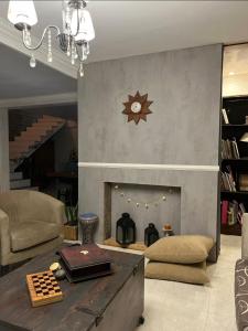 Khu vực ghế ngồi tại La Casa del Lago