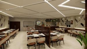 Restaurace v ubytování Sri Brundavan Grand Inn