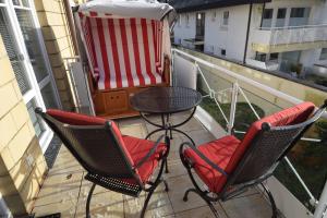 En balkon eller terrasse på eeb & floer in Residenz Bismarck