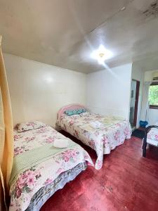a room with two beds in a room at Aravilla Homestay Family B in Kota Belud +4 photos