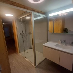 Koupelna v ubytování Chalet Mönchsblick