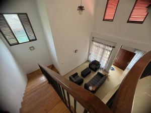 an overhead view of a living room with a couch at Salt bay Guest House Weligama in Weligama +7 photos