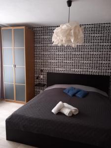 Postel nebo postele na pokoji v ubytování Apartmány Stříbro