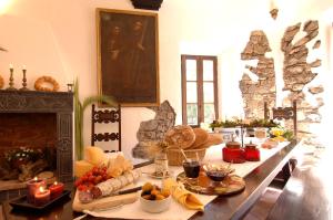 Morgenmad for gæster der bor på Abbadia San Giorgio