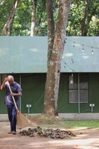 Os clientes hospedados em Trickling Stream Campsite