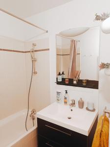 Koupelna v ubytování Le castel