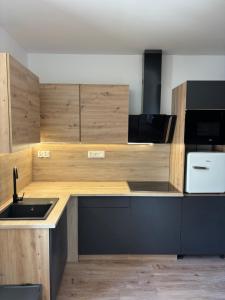 Kuchyň nebo kuchyňský kout v ubytování Residence Orlí