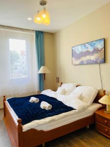 Postel nebo postele na pokoji v ubytování Kael Apartment