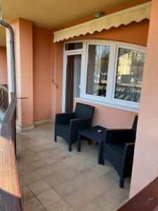 Balkón alebo terasa v ubytovaní Y Apartman