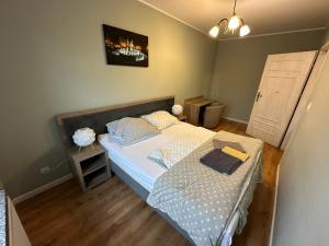 Postel nebo postele na pokoji v ubytování Apartament Kleopatra