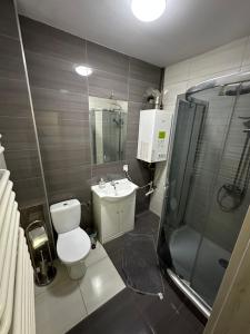 Koupelna v ubytování Apartament Kleopatra