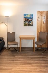 Istumisnurk majutusasutuses Ferienwohnung am Labyrinth