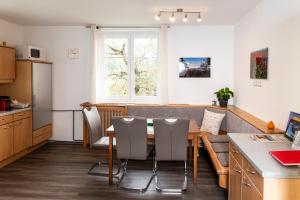 Köök või kööginurk majutusasutuses Ferienwohnung am Labyrinth