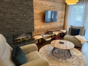 TV a/nebo společenská místnost v ubytování Appartement Everest