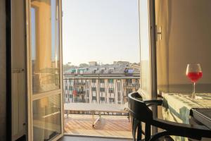 A balcony or terrace at Appartamento a 100m dal mare e dal Gaslini