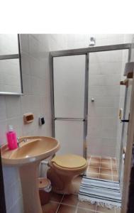 Phòng tắm tại Casa capão da canoa