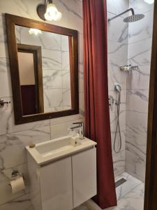 Koupelna v ubytování Guesthouse Mavrodimos