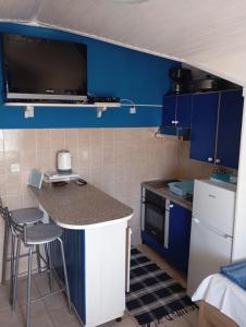 Kuchyň nebo kuchyňský kout v ubytování Apartments Ivo