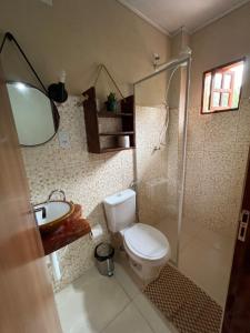 Reserva do Bosque Hospedaria e Natureza的一间浴室