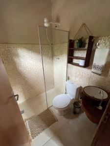 Reserva do Bosque Hospedaria e Natureza的一间浴室