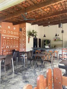 Posezení v ubytování Alecrim Hostel e Pousada