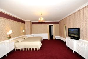 A television and/or entertainment centre at Hotel Ostrov