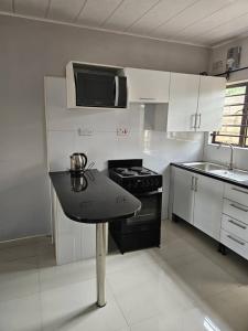 Η κουζίνα ή μικρή κουζίνα στο Sally Springs Apartments