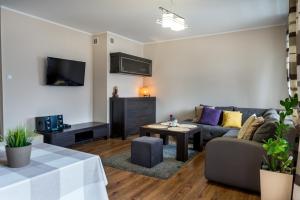 Μια τηλεόραση ή/και κέντρο ψυχαγωγίας στο Apartament Studio 1c