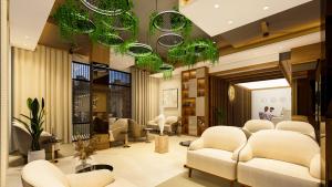 Posezení v ubytování Model Grand Inn