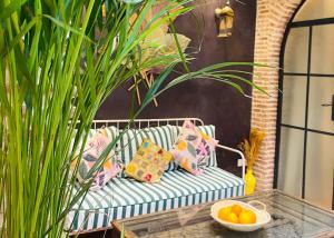 Posezení v ubytování Riad 10 Mandarin BOUTIQUE RIAD