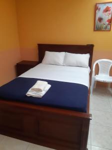 Postel nebo postele na pokoji v ubytování Hostal al Paso