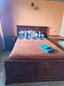 Postel nebo postele na pokoji v ubytování Hostal al Paso