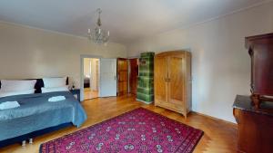 Posteľ alebo postele v izbe v ubytovaní Wohlfühl Apartment Haus Schillerstrasse - Zentrumsnähe, Boxspringbett, Küche