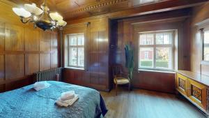 Posteľ alebo postele v izbe v ubytovaní Wohlfühl Apartment Haus Schillerstrasse - Zentrumsnähe, Boxspringbett, Küche
