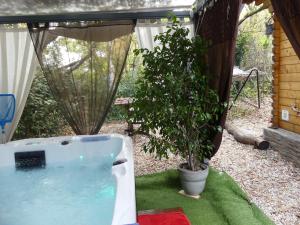 Au Cabanon Chez Nath - chbre d'hôtes外面的花园