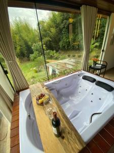 Vườn quanh Loft Vidro Lake Rota do Vinho São Roque