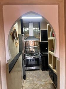 Kuchyň nebo kuchyňský kout v ubytování Un rêve à Marrakech
