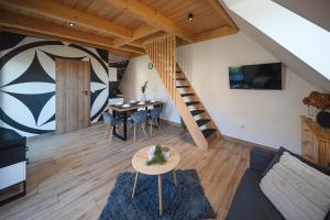 Telewizja i/lub zestaw kina domowego w obiekcie Luna