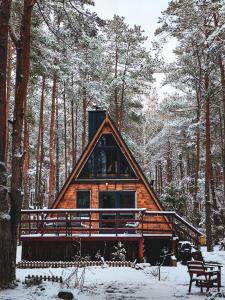 Το Leśna Chatka τον χειμώνα