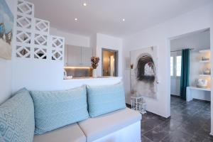 Χώρος καθιστικού στο Para Principe Tinos