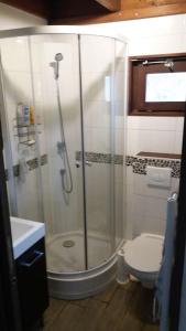 Ένα μπάνιο στο Duplex Huez 38m2 4 personnes - WiFi - à 50 m des pistes