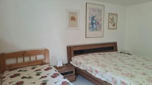 Posteľ alebo postele v izbe v ubytovaní Apartment an der Hutweide