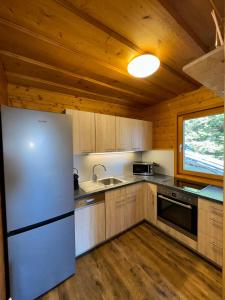 Dapur atau dapur kecil di Bergzeit Klippitz